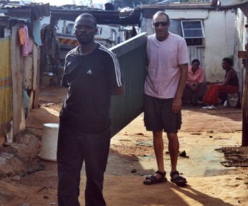 Part of the destruction at Joe Slovo, Johannesburg, on February 24th 2008